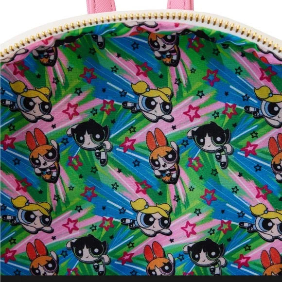 Loungefly Mini Backpack - Powerpuff Girls Triple Pocket NWOT - Picture 4 of 4